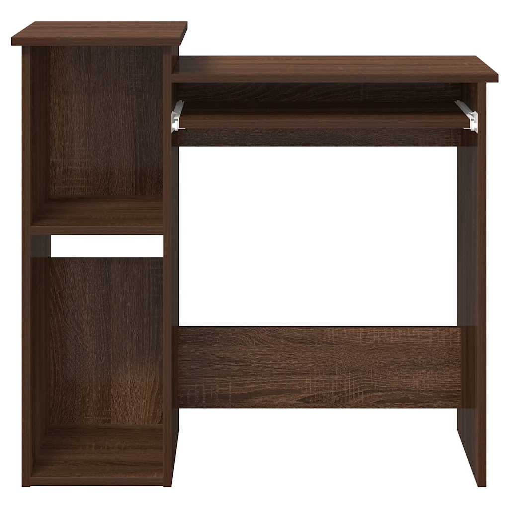 Scrivania Mensole Rovere Marrone 84x40x78 cm Legno Multistrato | homemem39
