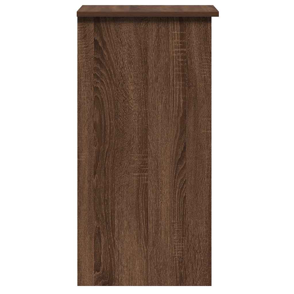 Scrivania Mensole Rovere Marrone 84x40x78 cm Legno Multistrato - homemem39