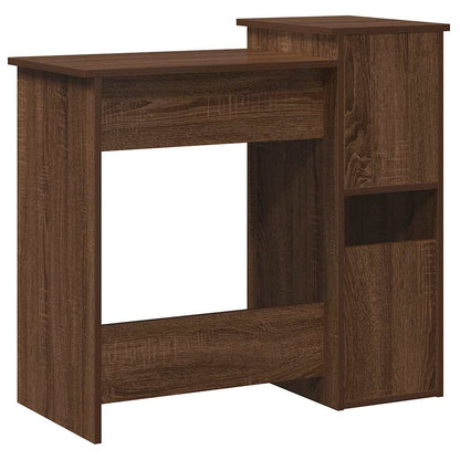 Scrivania Mensole Rovere Marrone 84x40x78 cm Legno Multistrato | homemem39