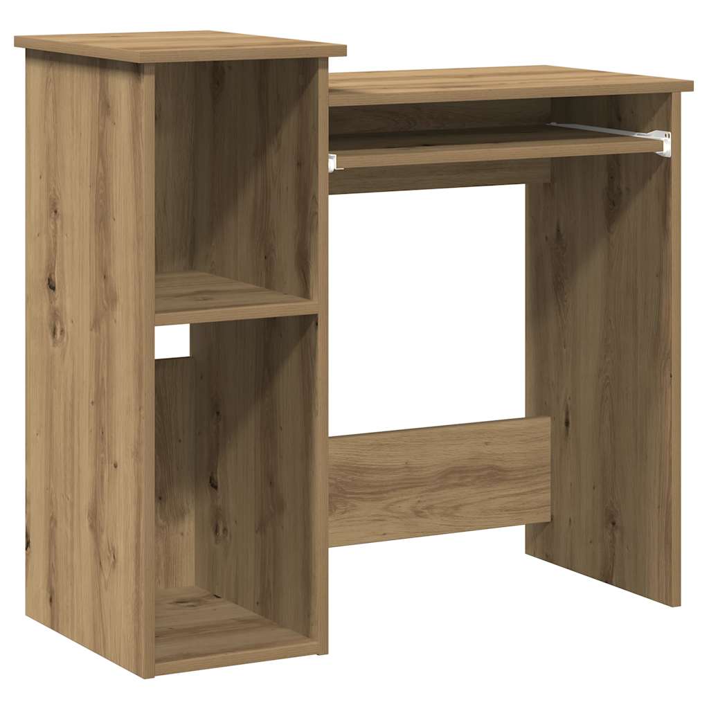 Scrivania Mensole Rovere Artigianale 84x40x78 cm Truciolato | homemem39