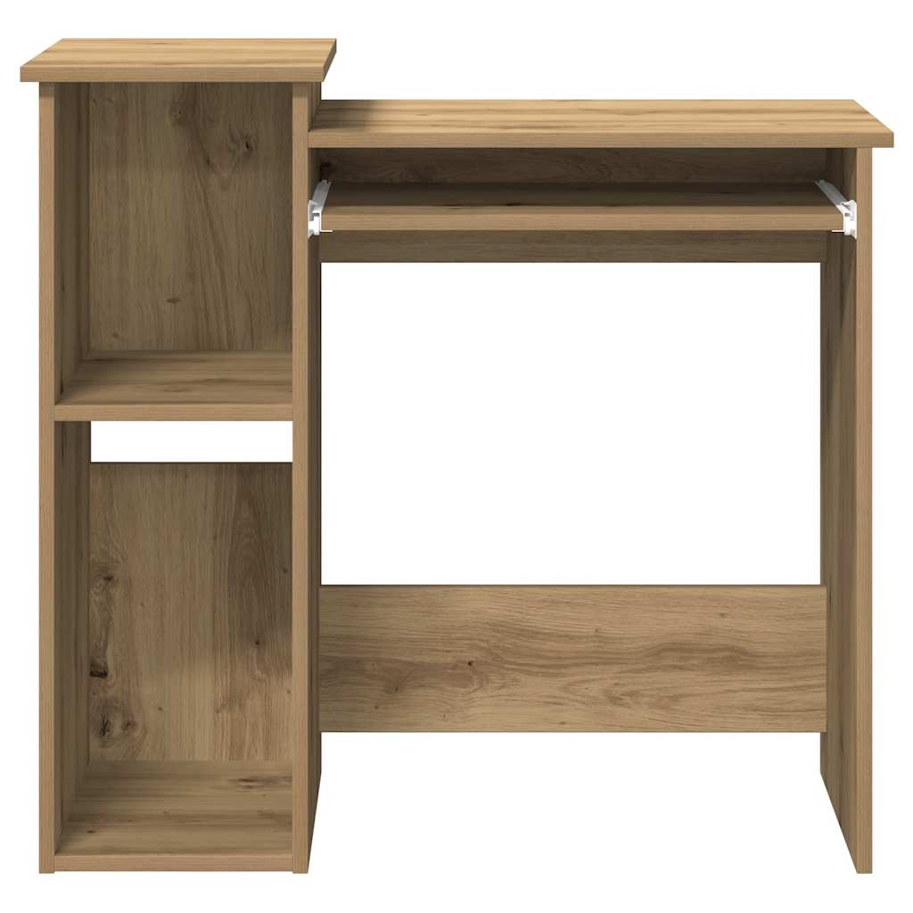 Scrivania Mensole Rovere Artigianale 84x40x78 cm Truciolato | homemem39