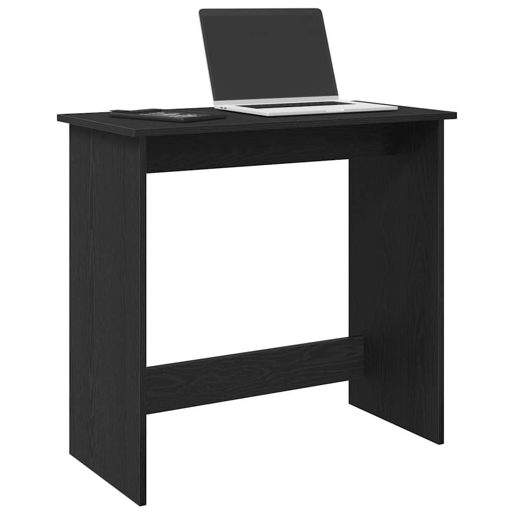 Scrivania Nera 80x40x75 cm in Legno Multistrato | homemem39