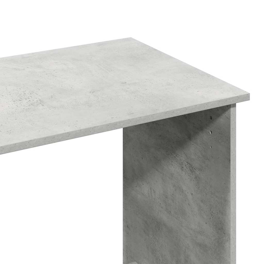 Scrivania Grigio Cemento 80x40x75 cm in Legno Multistrato - homemem39