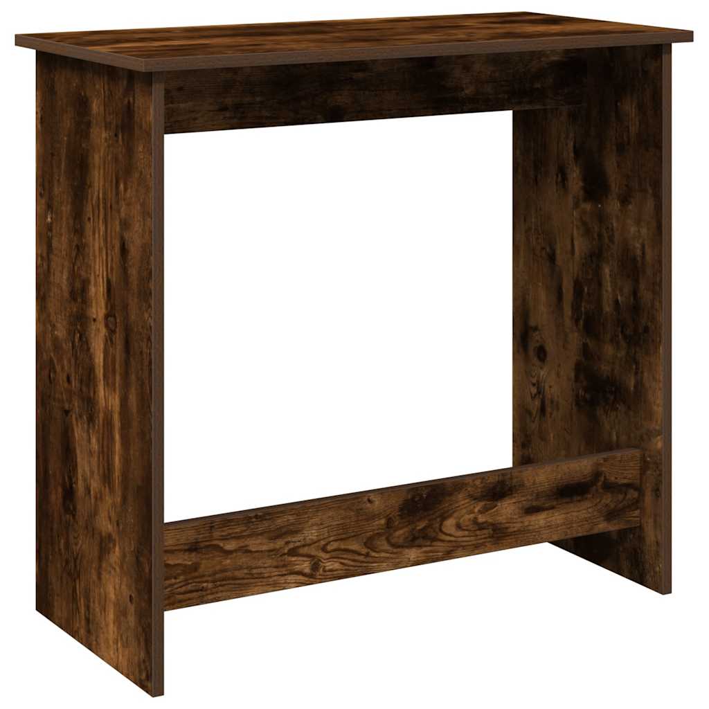 Scrivania Rovere Fumo 80x40x75 cm in Legno Multistrato | homemem39