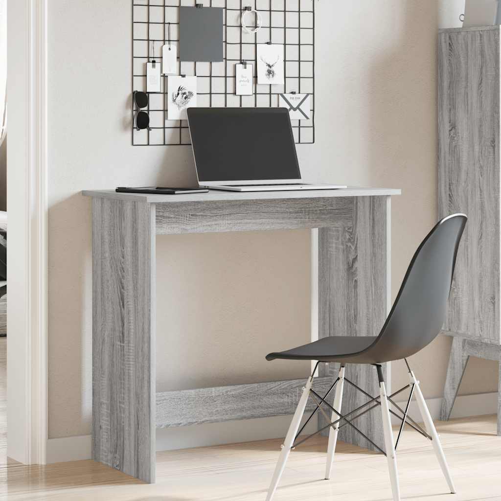 Scrivania Grigio Sonoma 80x40x75 cm in Legno Multistrato | homemem39