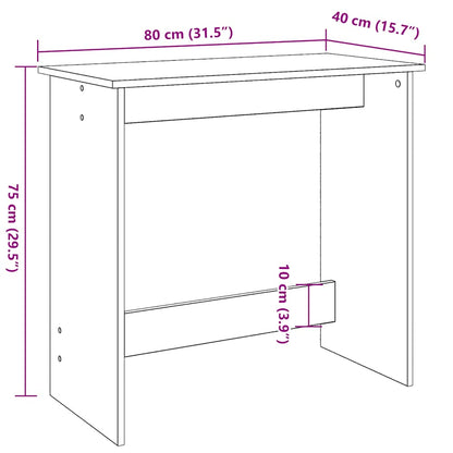 Scrivania Grigio Sonoma 80x40x75 cm in Legno Multistrato | homemem39