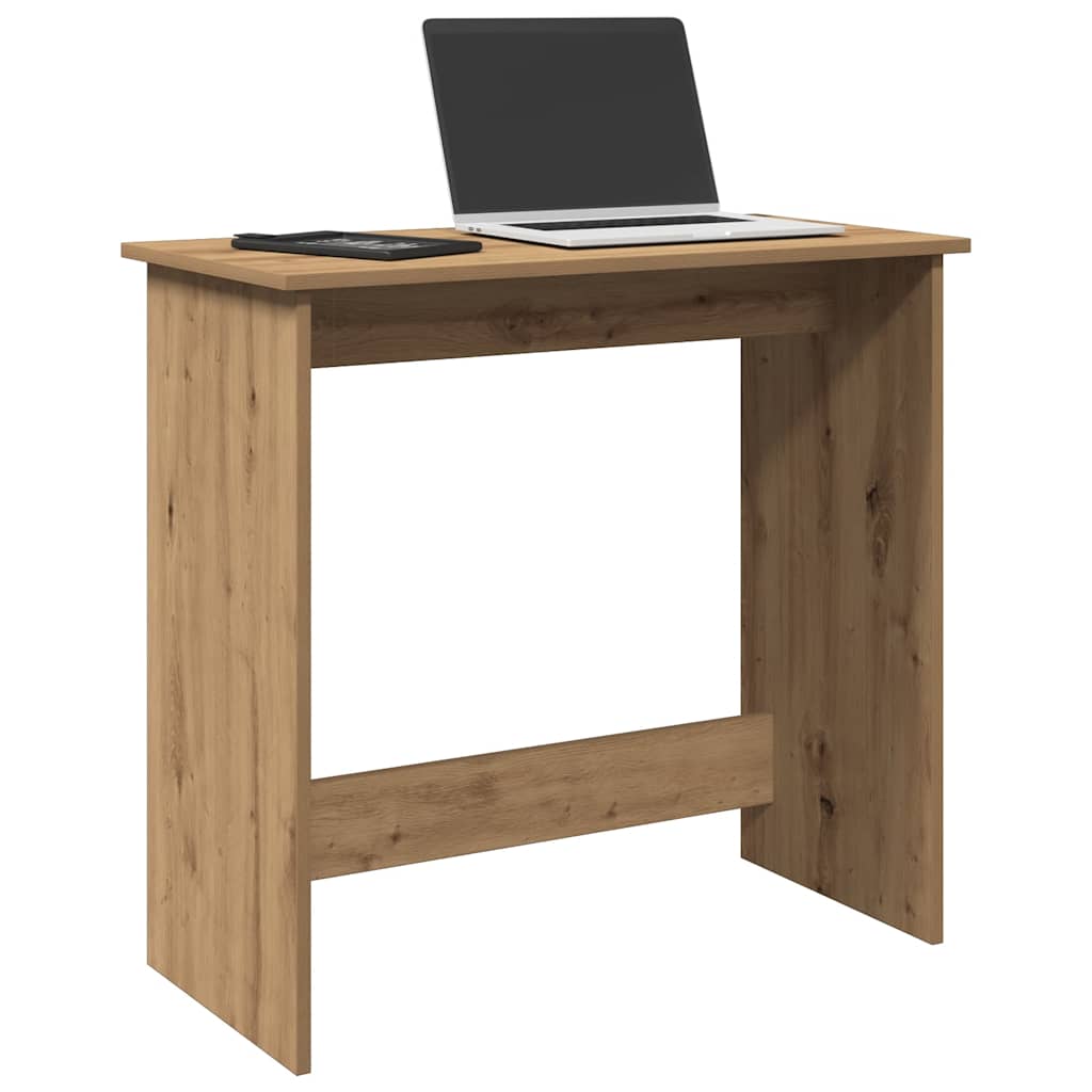 Scrivania Rovere Artigianale 80x40x75 cm in Legno Multistrato | homemem39