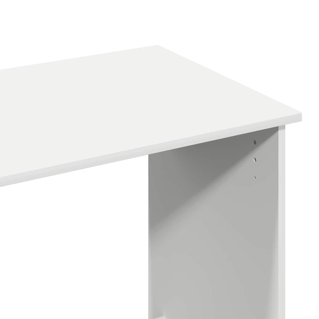 Scrivania Bianca 102x50x75 cm in Legno Multistrato - homemem39