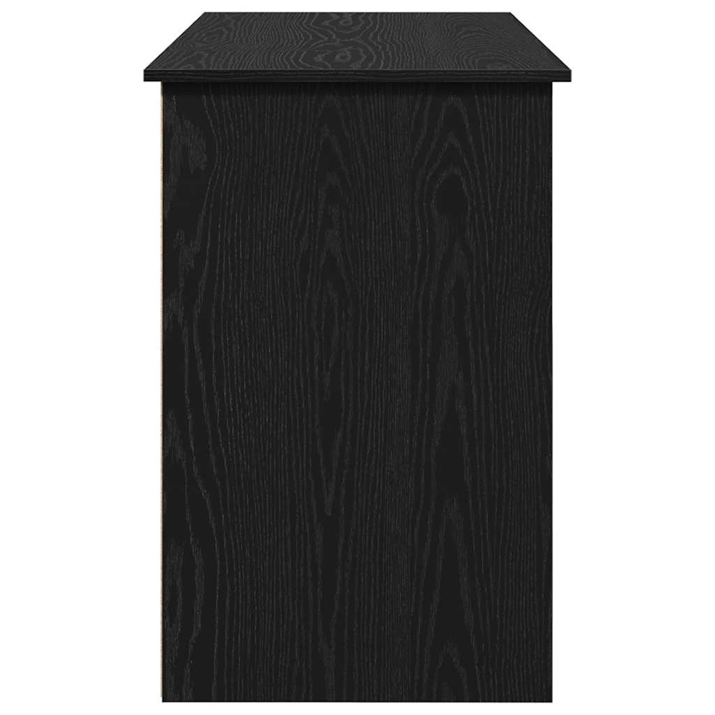 Scrivania Nera 102x50x75 cm in Legno Multistrato | homemem39