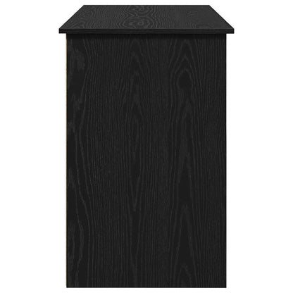 Scrivania Nera 102x50x75 cm in Legno Multistrato | homemem39