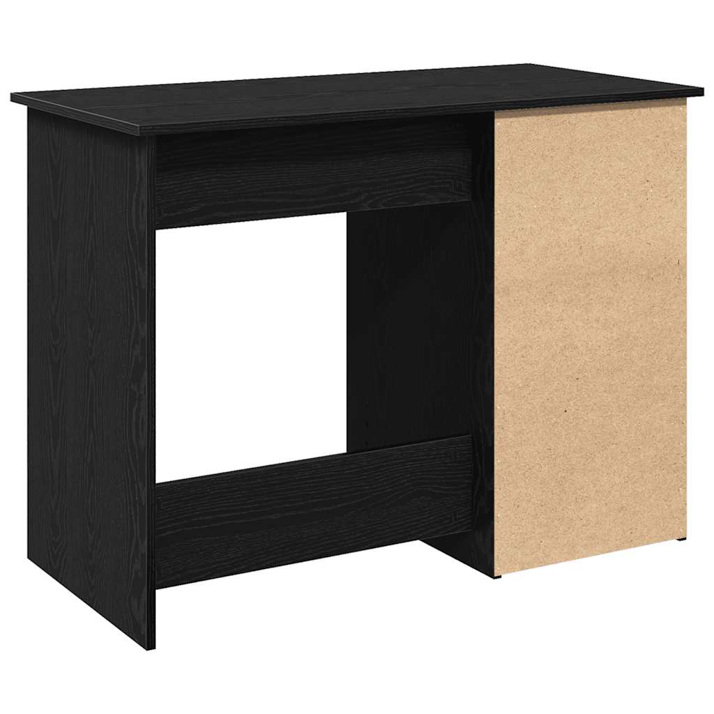Scrivania Nera 102x50x75 cm in Legno Multistrato | homemem39