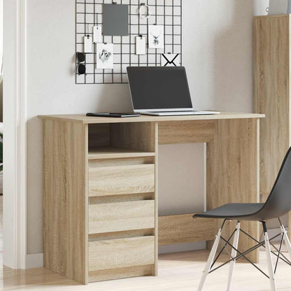 Scrivania Rovere Sonoma 102x50x75 cm in Legno Multistrato | homemem39