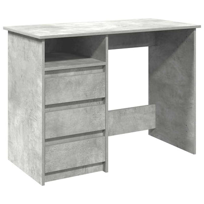 Scrivania Grigio Cemento 102x50x75 cm in Legno Multistrato - homemem39