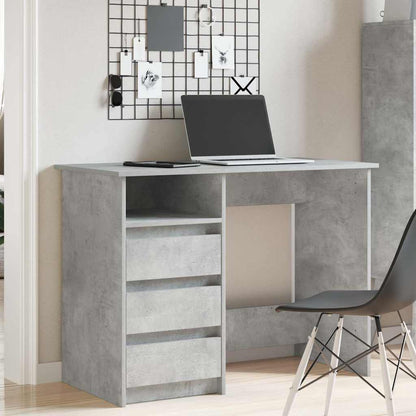 Scrivania Grigio Cemento 102x50x75 cm in Legno Multistrato | homemem39