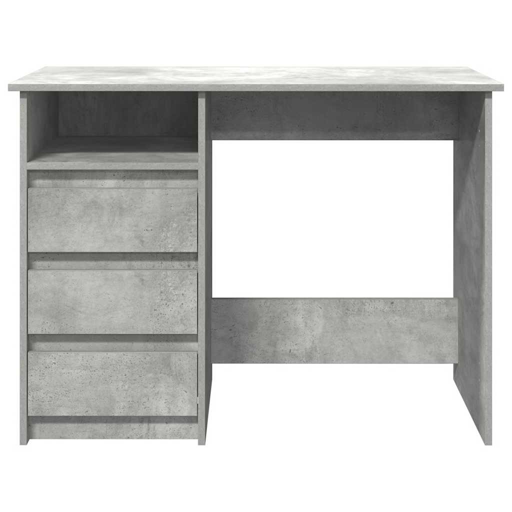 Scrivania Grigio Cemento 102x50x75 cm in Legno Multistrato - homemem39