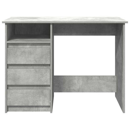 Scrivania Grigio Cemento 102x50x75 cm in Legno Multistrato - homemem39