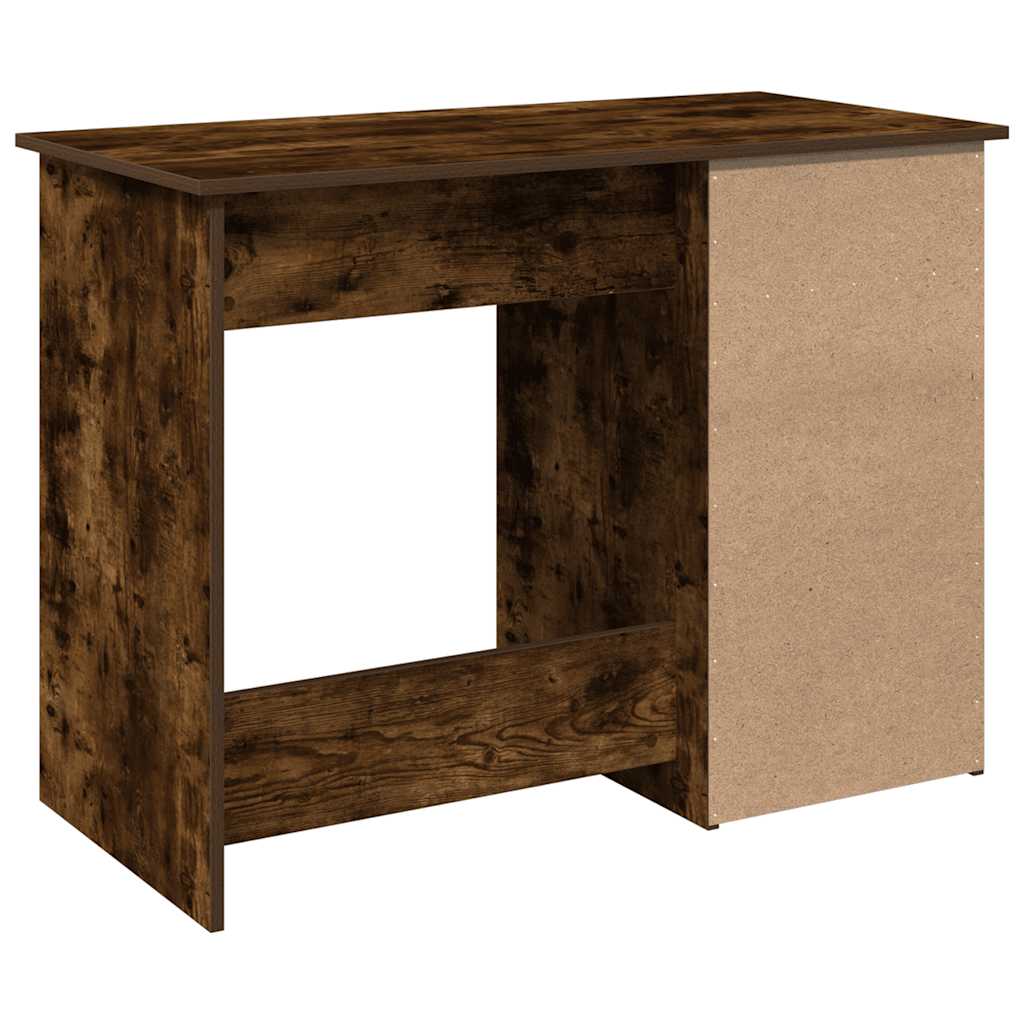 Scrivania Rovere Fumo 102x50x75 cm in Legno Multistrato - homemem39