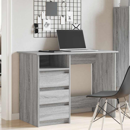Scrivania Grigio Sonoma 102x50x75 cm in Legno Multistrato | homemem39
