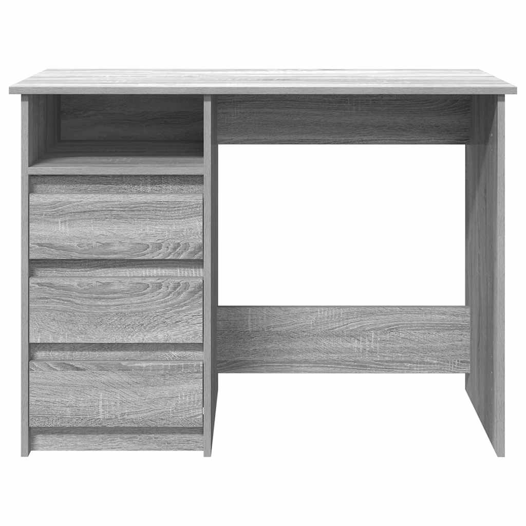 Scrivania Grigio Sonoma 102x50x75 cm in Legno Multistrato - homemem39