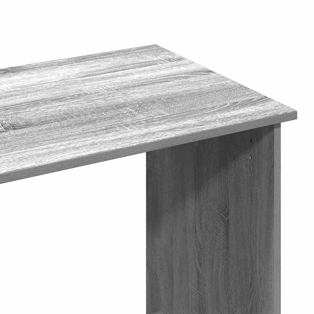 Scrivania Grigio Sonoma 102x50x75 cm in Legno Multistrato - homemem39