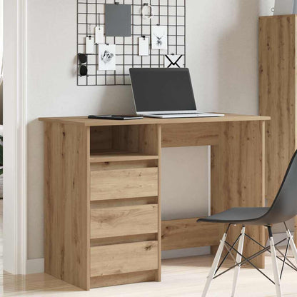 Scrivania Rovere Artigianale 102x50x75 cm in Legno Multistrato | homemem39