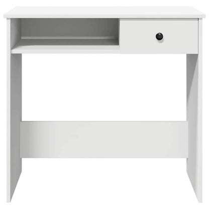 Scrivania Bianca 80x40x75 cm in Legno Multistrato | homemem39