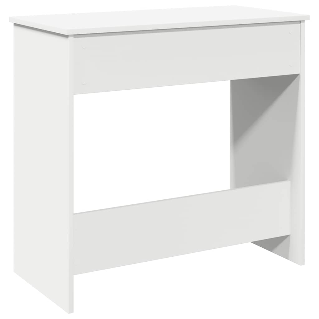 Scrivania Bianca 80x40x75 cm in Legno Multistrato | homemem39