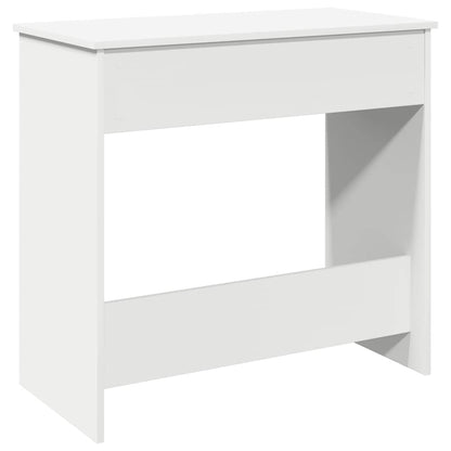 Scrivania Bianca 80x40x75 cm in Legno Multistrato | homemem39