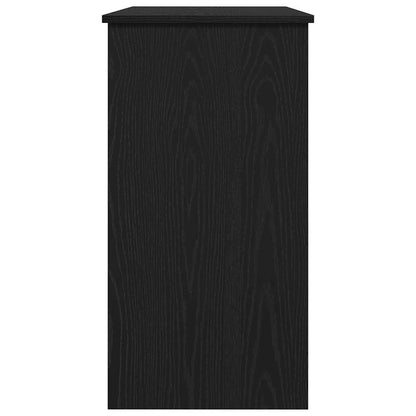 Scrivania Nera 80x40x75 cm in Legno Multistrato | homemem39