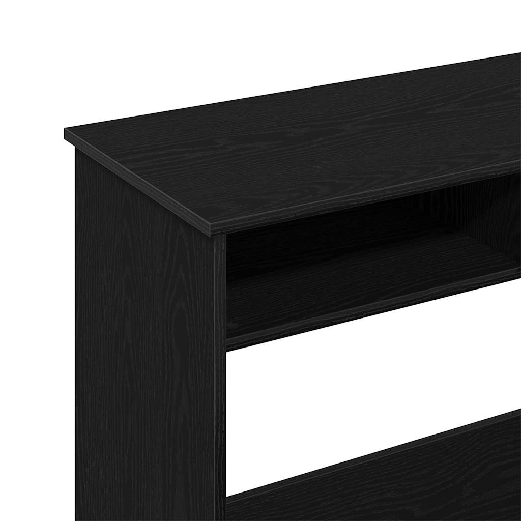 Scrivania Nera 80x40x75 cm in Legno Multistrato | homemem39