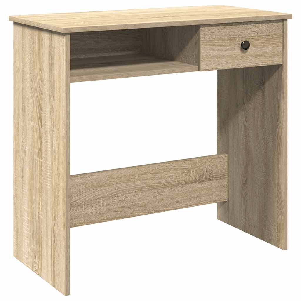 Scrivania Rovere Sonoma 80x40x75 cm in Legno Multistrato - homemem39