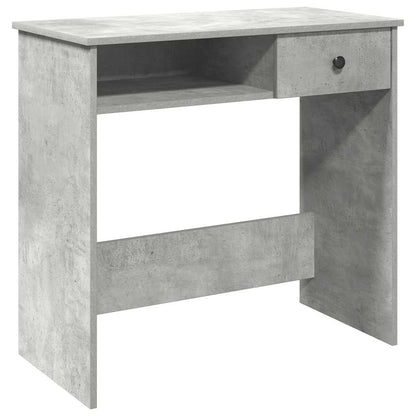 Scrivania Grigio Cemento 80x40x75 cm in Legno Multistrato | homemem39