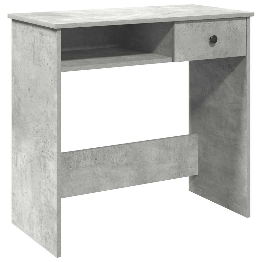 Scrivania Grigio Cemento 80x40x75 cm in Legno Multistrato - homemem39