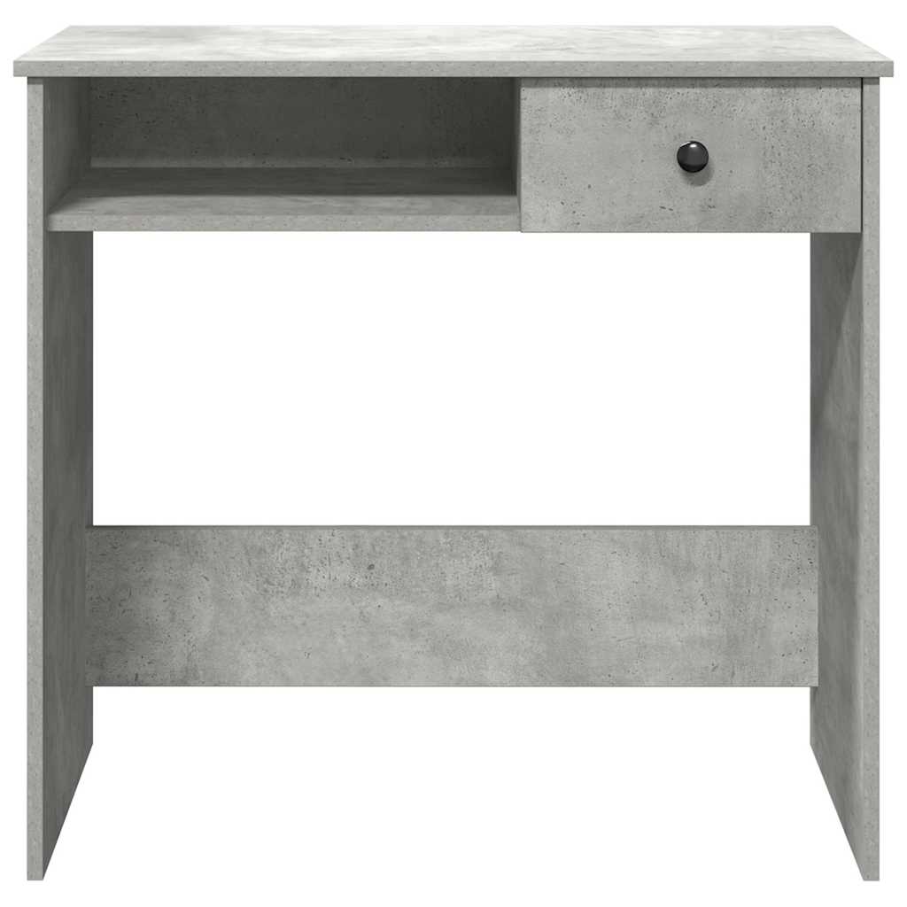 Scrivania Grigio Cemento 80x40x75 cm in Legno Multistrato | homemem39