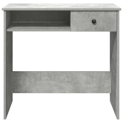 Scrivania Grigio Cemento 80x40x75 cm in Legno Multistrato | homemem39