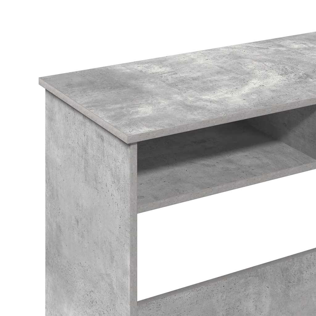 Scrivania Grigio Cemento 80x40x75 cm in Legno Multistrato - homemem39