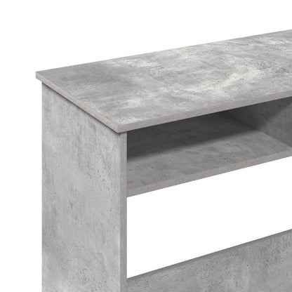 Scrivania Grigio Cemento 80x40x75 cm in Legno Multistrato - homemem39