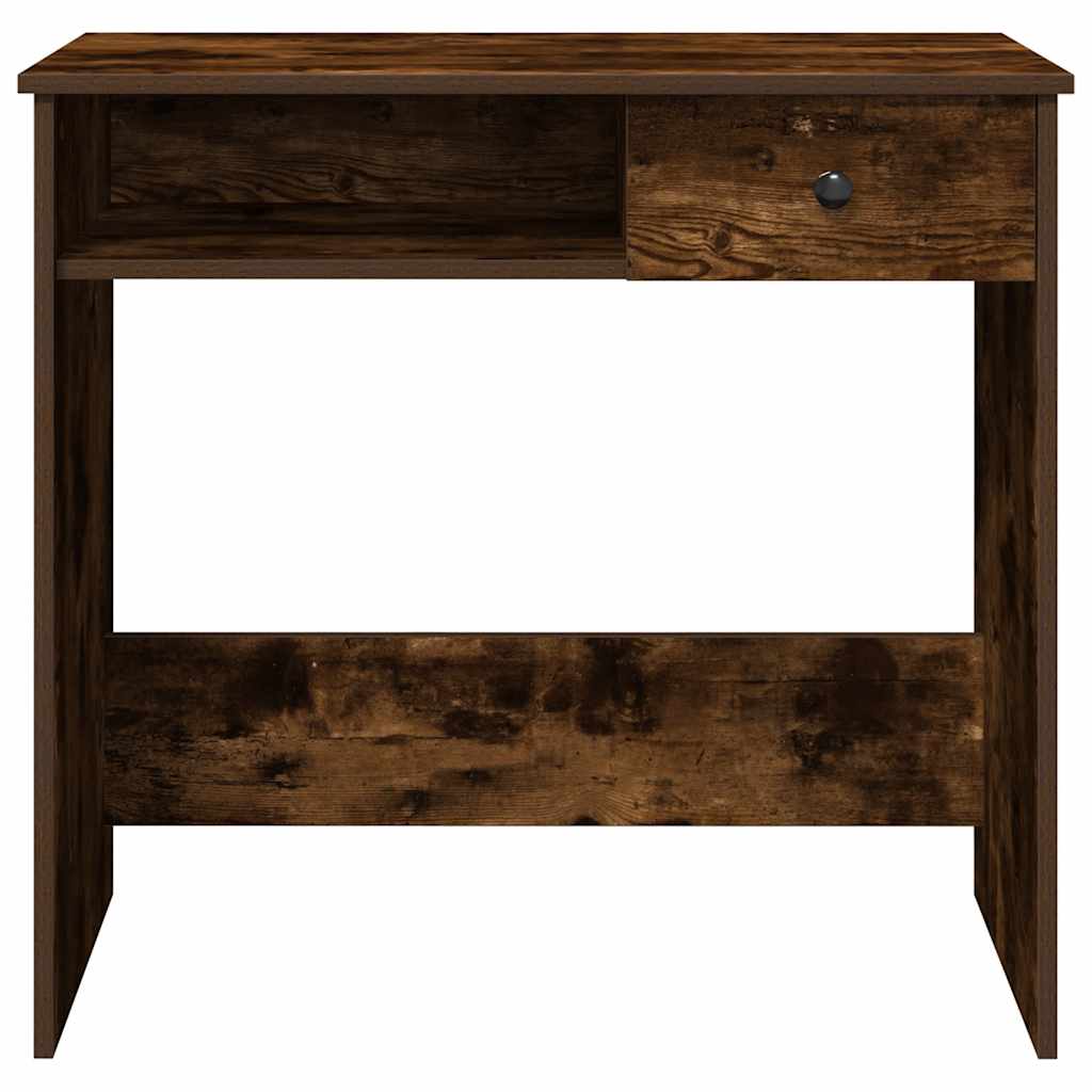 Scrivania Rovere Fumo 80x40x75 cm in Legno Multistrato | homemem39