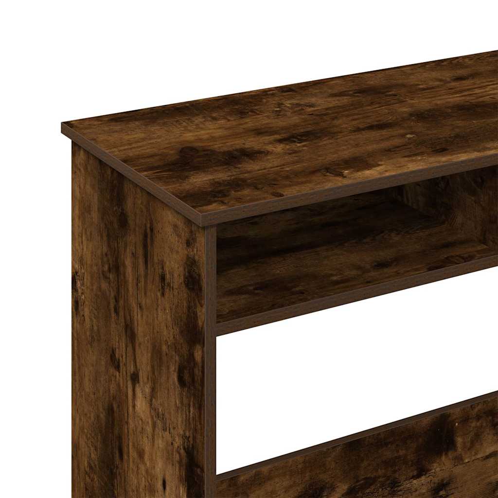Scrivania Rovere Fumo 80x40x75 cm in Legno Multistrato | homemem39
