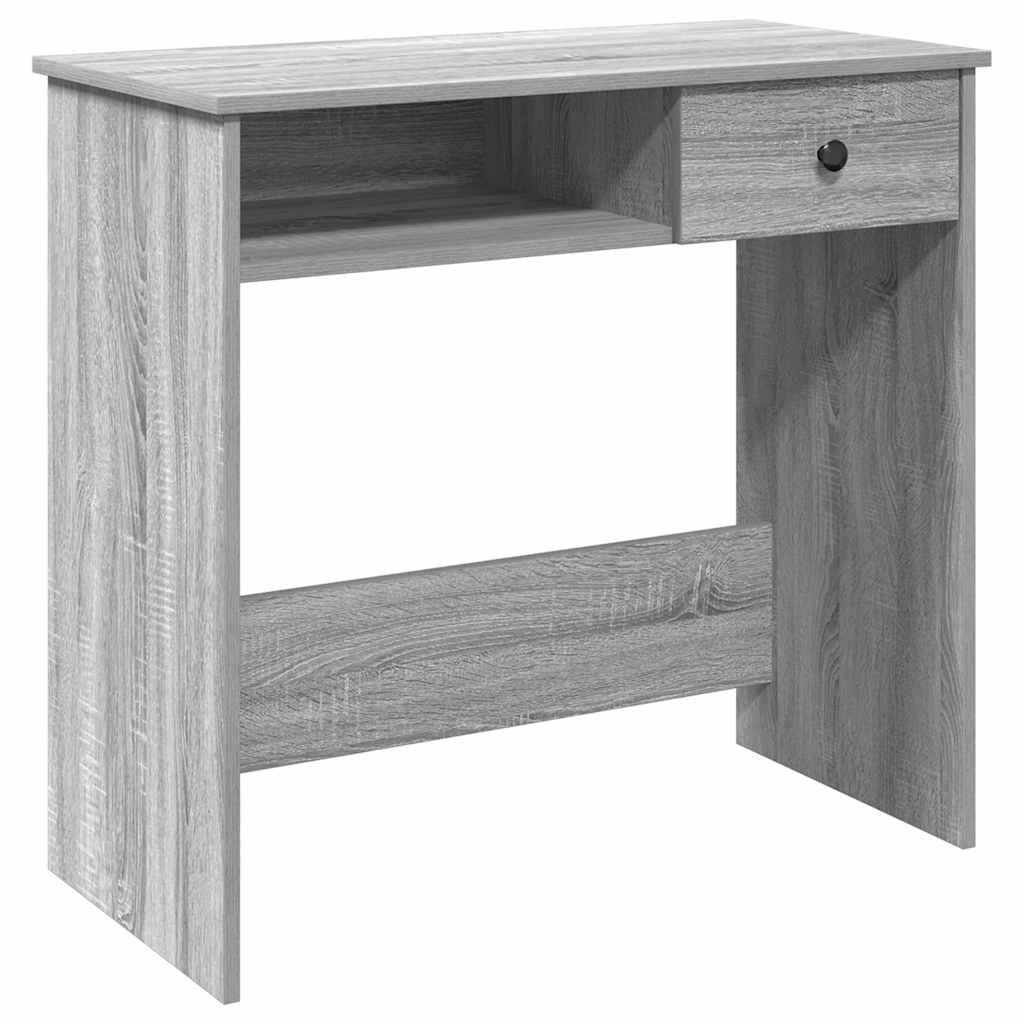 Scrivania Grigio Sonoma 80x40x75 cm in Legno Multistrato - homemem39