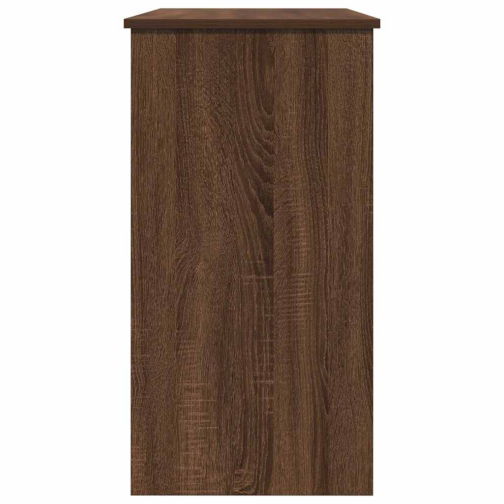 Scrivania Rovere Marrone 80x40x75 cm in Legno Multistrato - homemem39