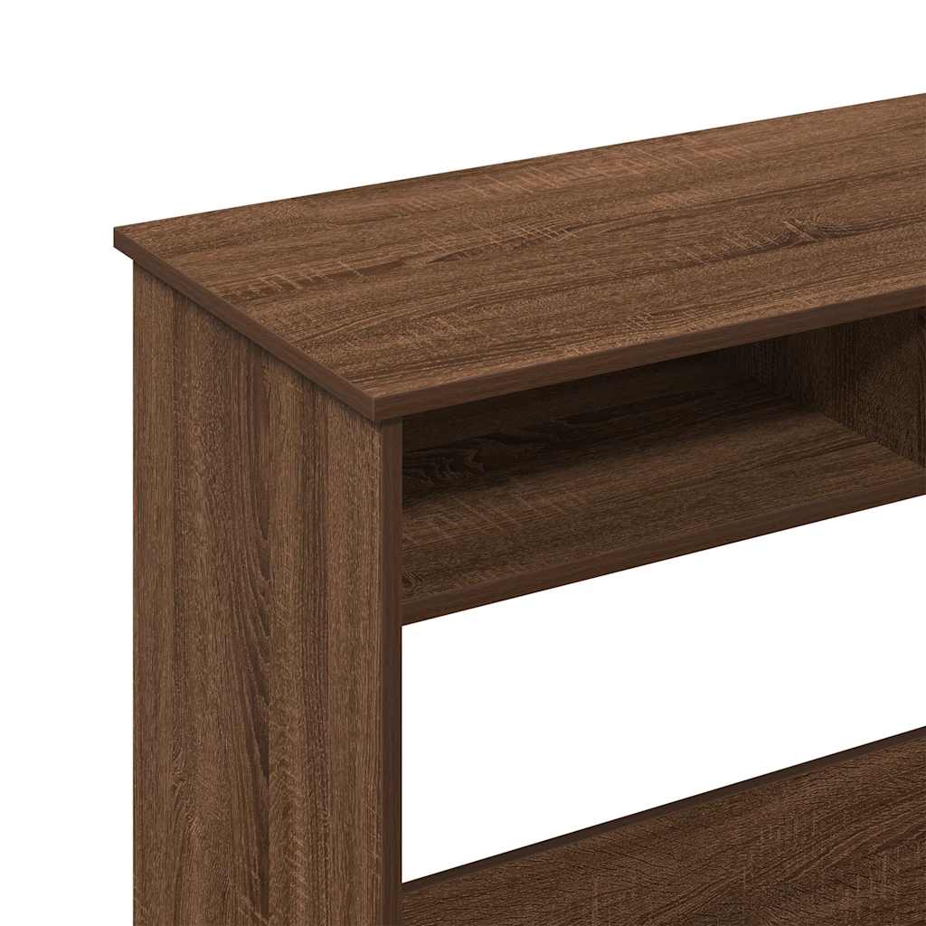Scrivania Rovere Marrone 80x40x75 cm in Legno Multistrato | homemem39