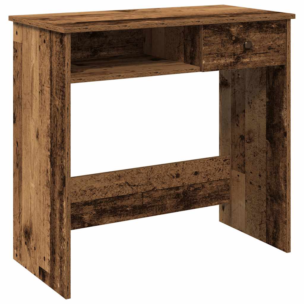 Scrivania Legno Antico 80x40x75 cm in Truciolato - homemem39