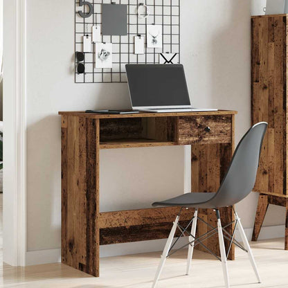 Scrivania Legno Antico 80x40x75 cm in Truciolato | homemem39