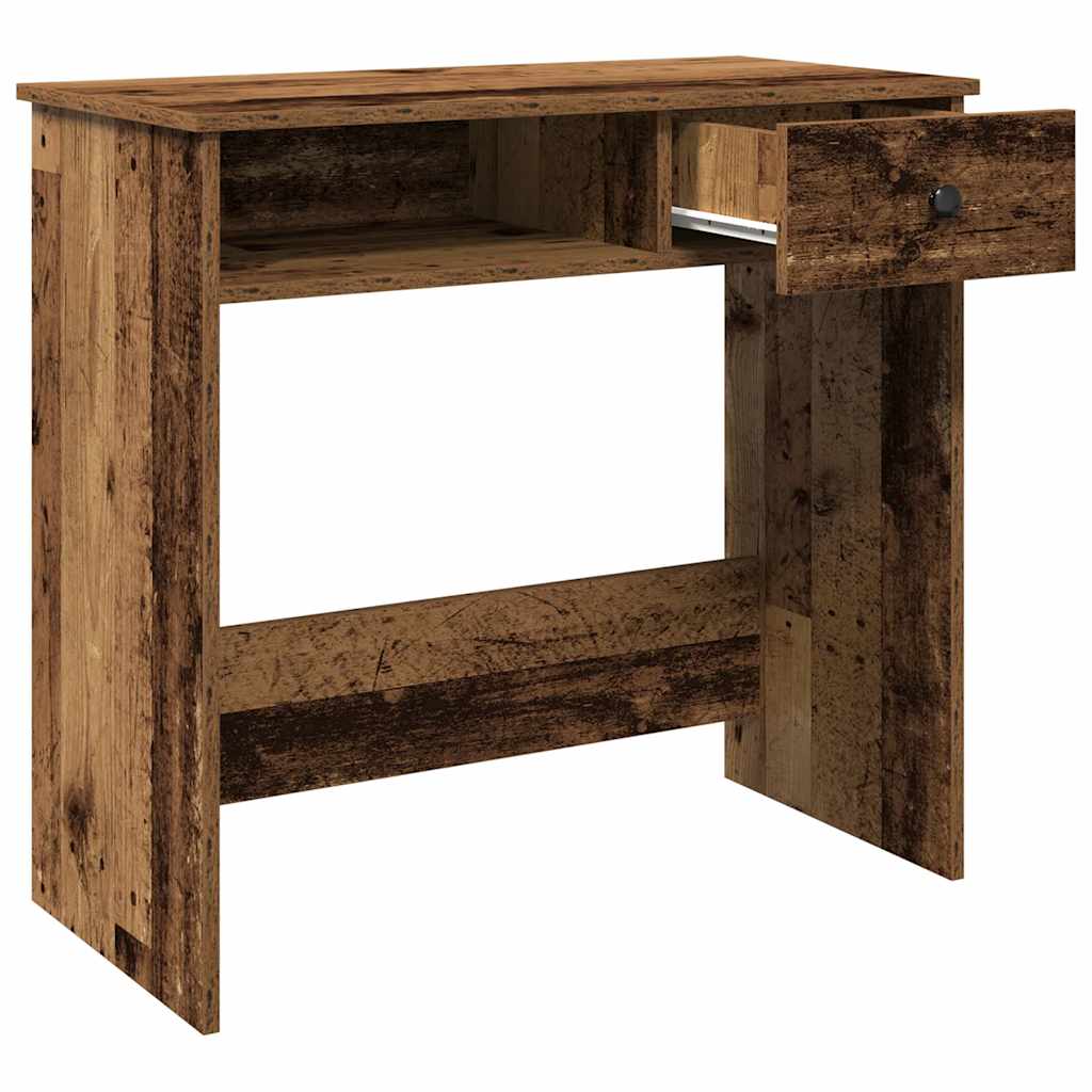 Scrivania Legno Antico 80x40x75 cm in Truciolato - homemem39