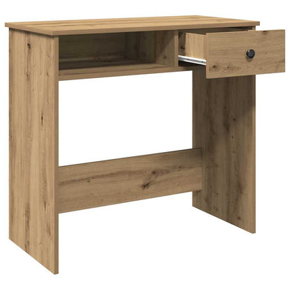 Scrivania Rovere Artigianale 80x40x75 cm in Legno Multistrato | homemem39