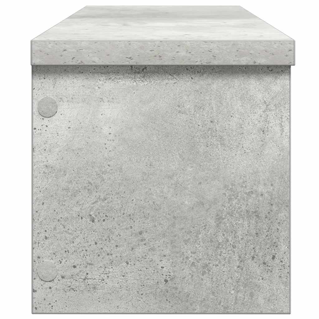 Scaffali da Cucina Impilabili 2 pz Grigio Cemento 60x15x16 cm - homemem39