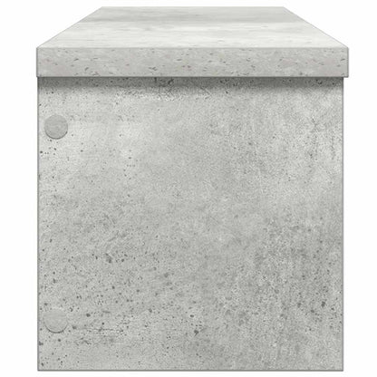 Scaffali da Cucina Impilabili 2 pz Grigio Cemento 60x15x16 cm - homemem39