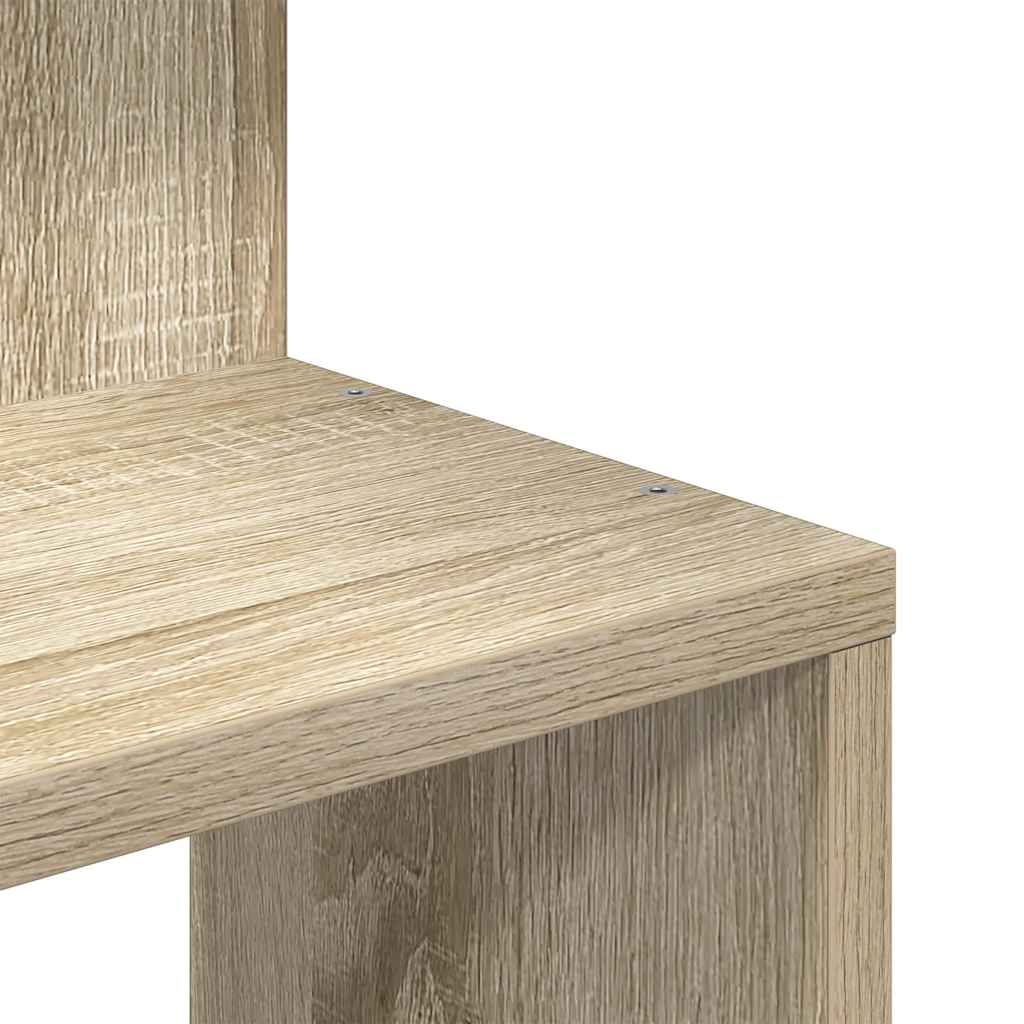 Scaffale Angolare Muro Rovere Sonoma 32x32x127,5 cm Truciolato
