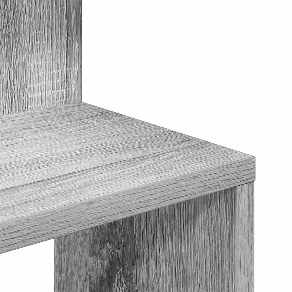 Scaffale Angolare Muro Grigio Sonoma 32x32x127,5 cm Truciolato | homemem39